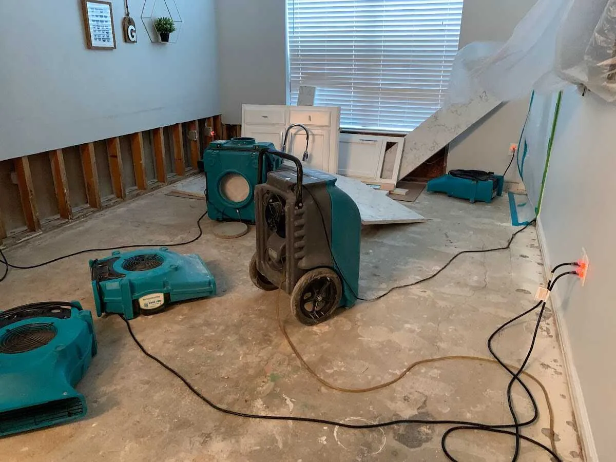 Dehumidifier in flood-cut room for Water Extraction & Removal in Fox Chapel
